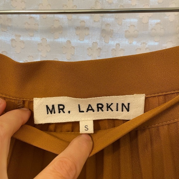 MR LARKIN lily skirt size small Sienna colorway. Pleated full midi skirt. - Picture 4 of 10